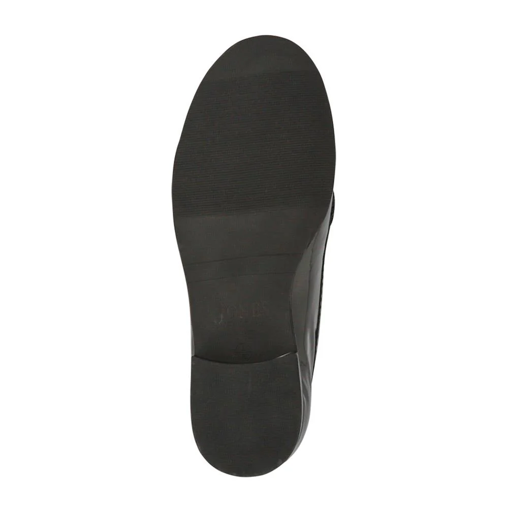 Lorella Leather Heeled Loafers - LORELLA / 327 456 - Black Patent - Image 6