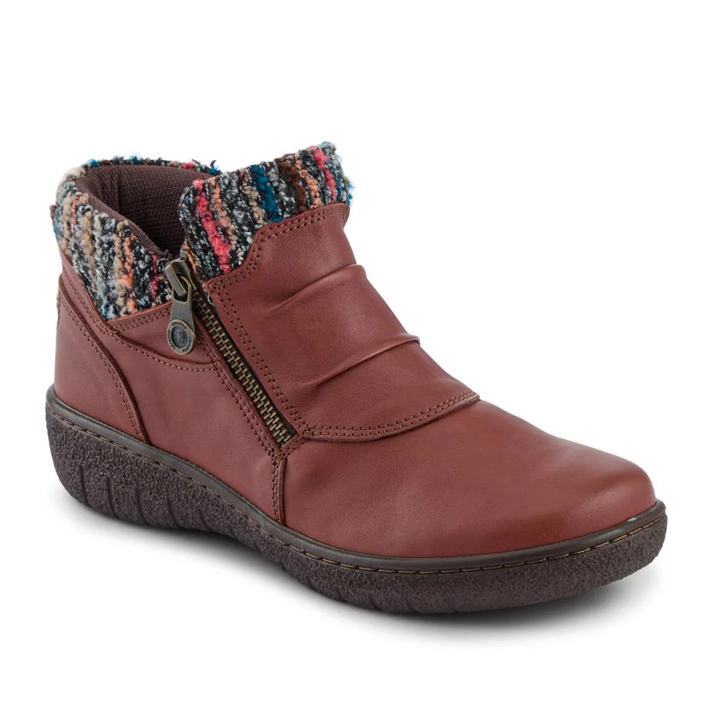 Loretta Knitted Cuff Zip-Up Boots - HAK42005 / 328 443 - Image 2