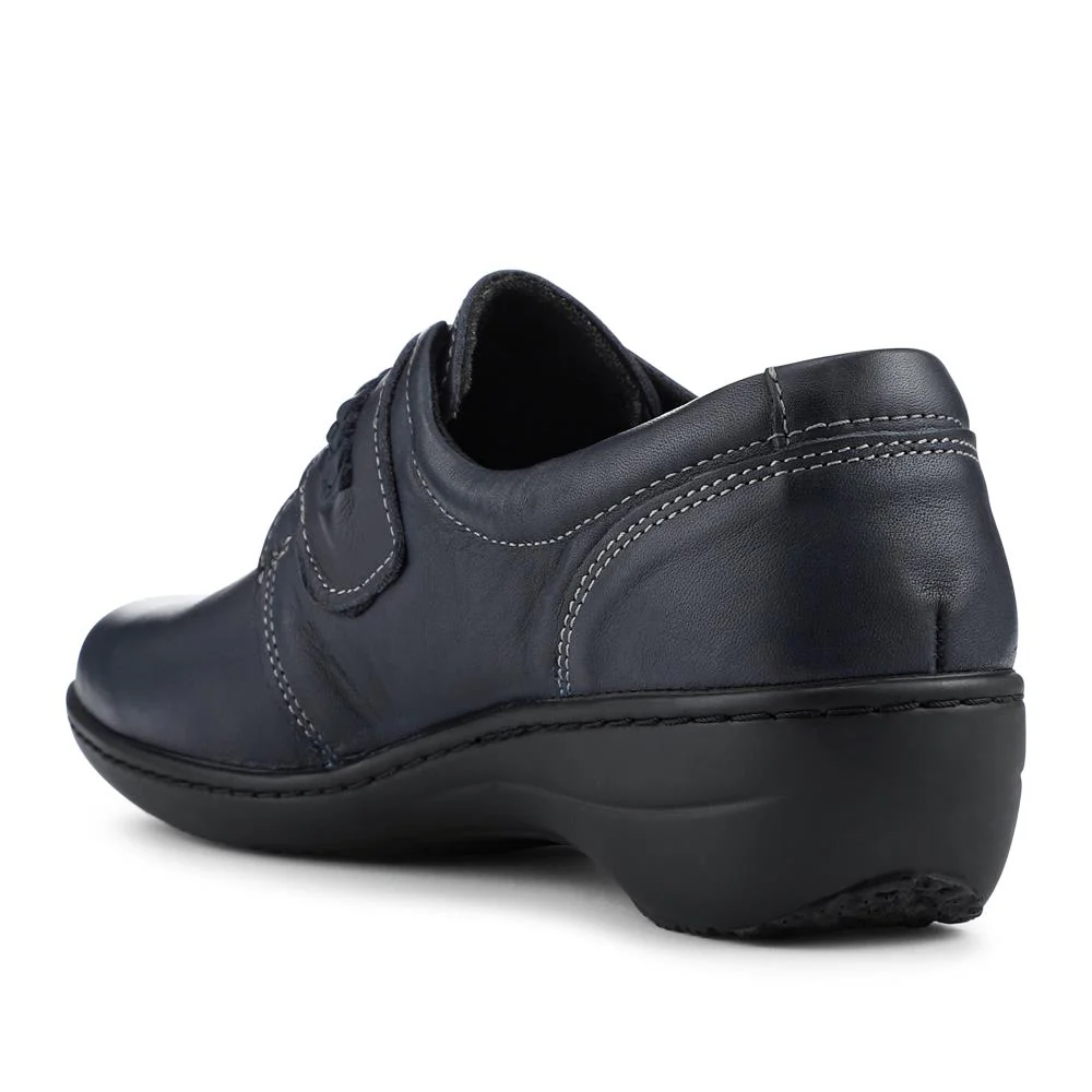 Loretta Leather Adjustable Fit Monk Shoes - HAK42019 / 328 600 - Navy - Image 3