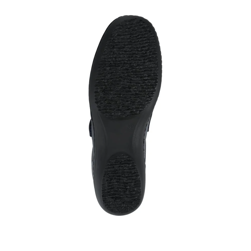 Loretta Leather Adjustable Fit Monk Shoes - HAK42019 / 328 600 - Navy - Image 6