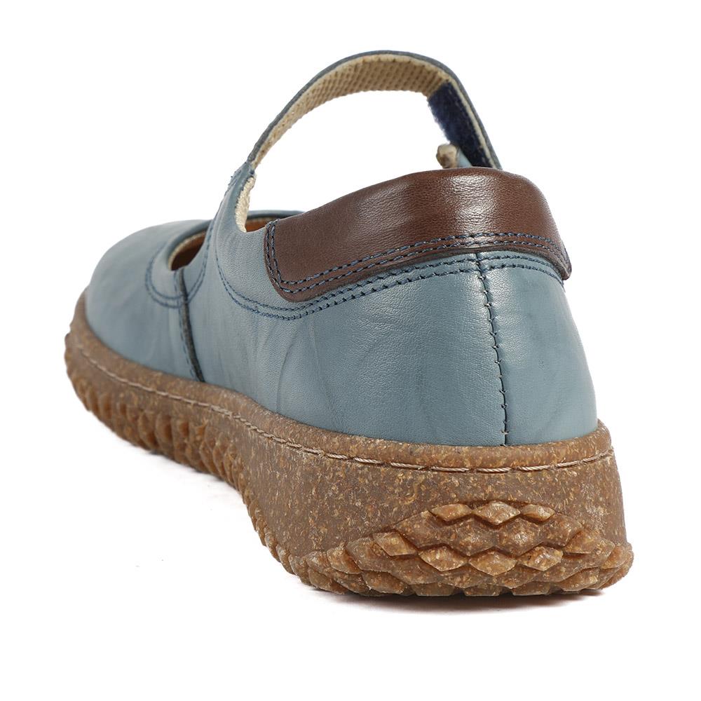 Loretta Leather Mary Janes - HAK42010 / 328 514 - Denim - Image 4