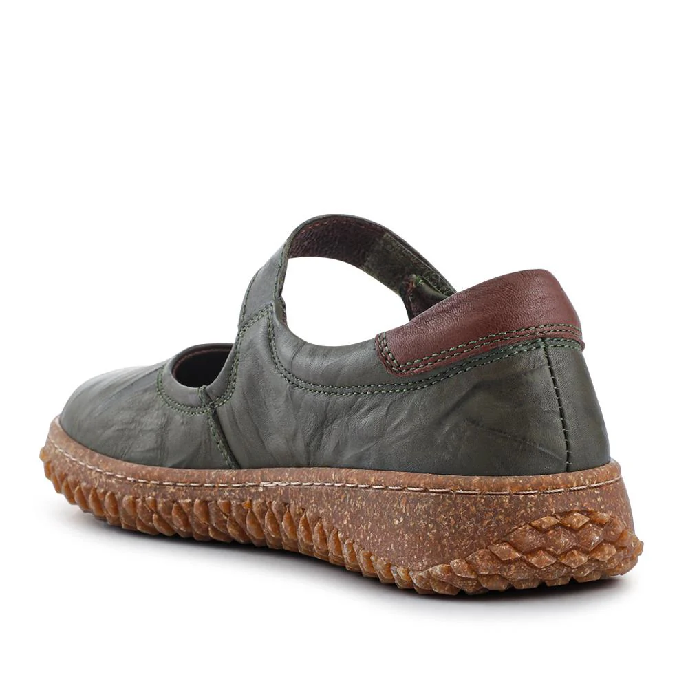 Loretta Leather Mary Janes - HAK42010 / 328 514 - Khaki - Image 3