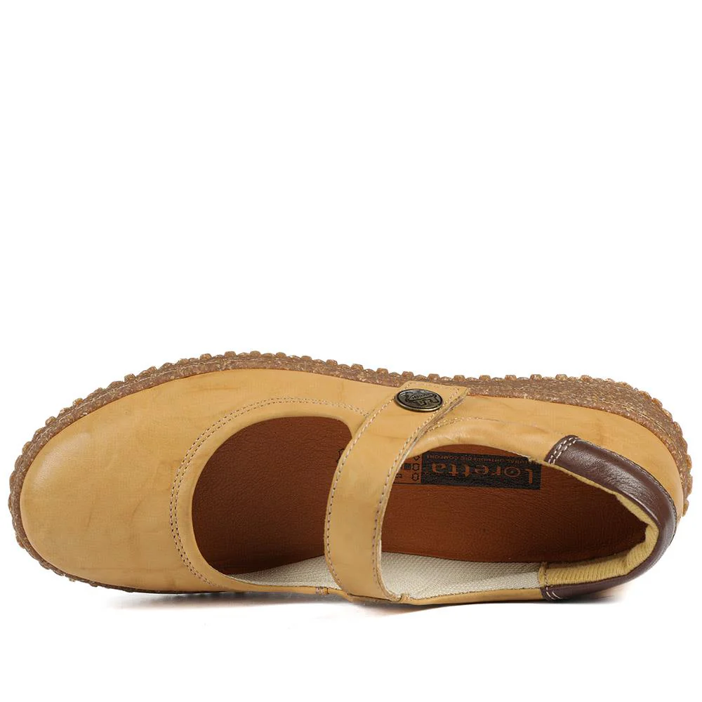 Loretta Leather Mary Janes - HAK42010 / 328 514 - Mustard - Image 5