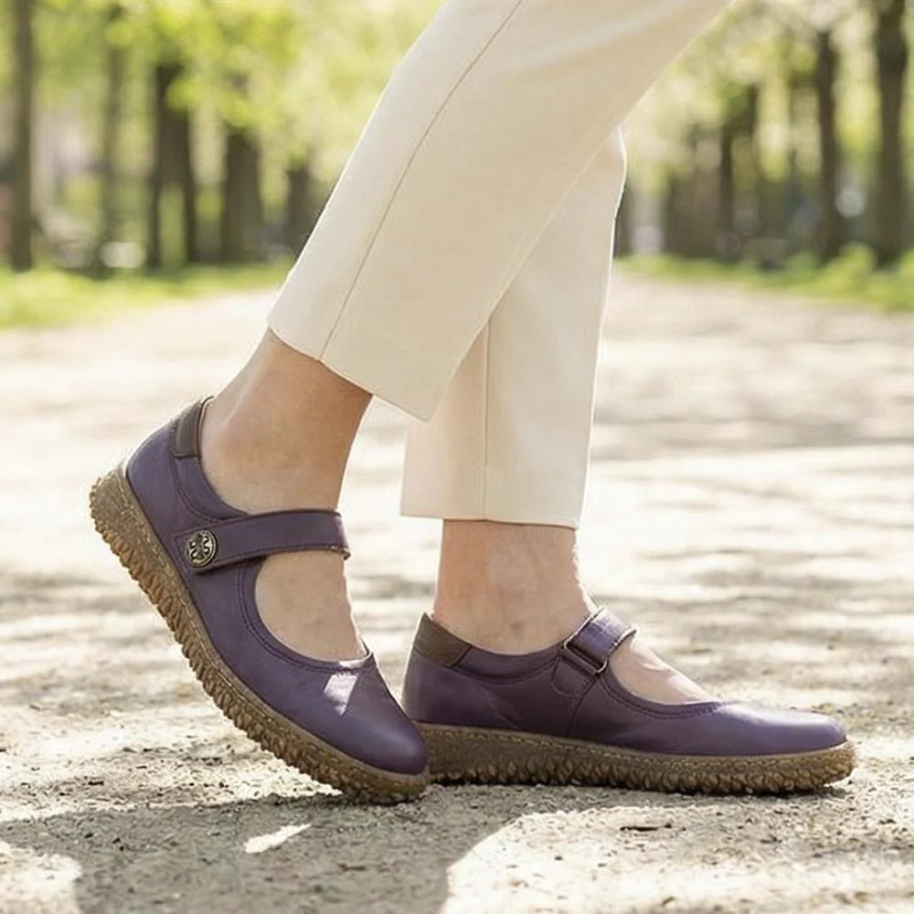 Loretta Leather Mary Janes - HAK42010 / 328 514 - Purple - Image 2