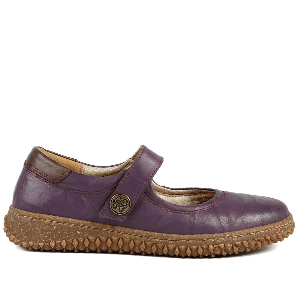 Loretta Leather Mary Janes - HAK42010 / 328 514 - Purple - Image 3