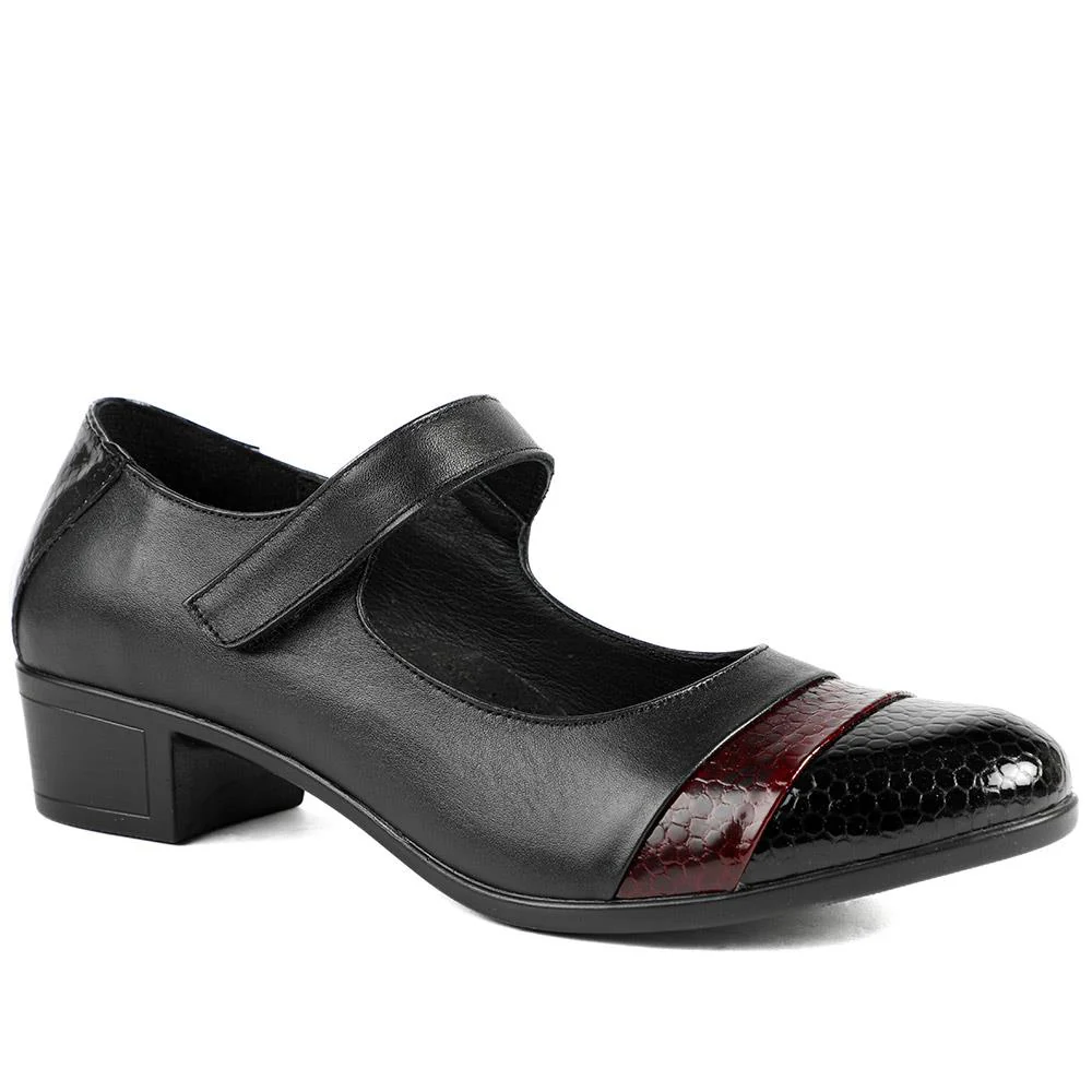 Loretta Leather Touch Fasten Mary Janes - HAK24007 / 308 968