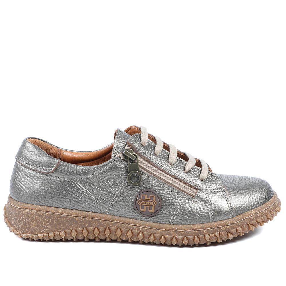 Loretta Leather Trainers - HAK38023 / 324 496 - Bronze - Image 2