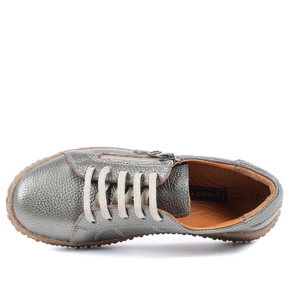 Loretta Leather Trainers - HAK38023 / 324 496 - Bronze - Image 4