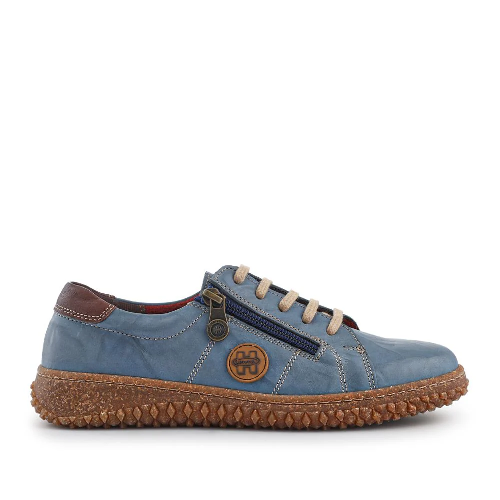 Loretta Leather Trainers - HAK38023 / 324 496 - Denim - Image 2