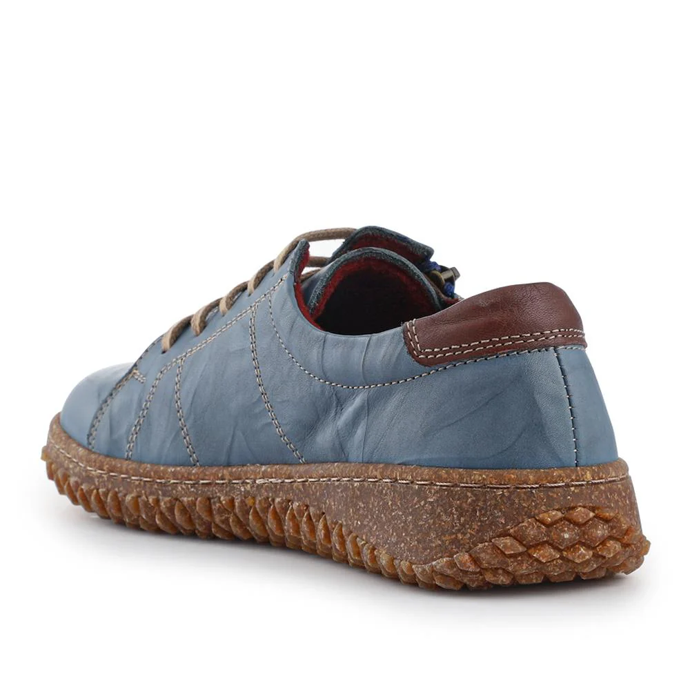 Loretta Leather Trainers - HAK38023 / 324 496 - Denim - Image 3