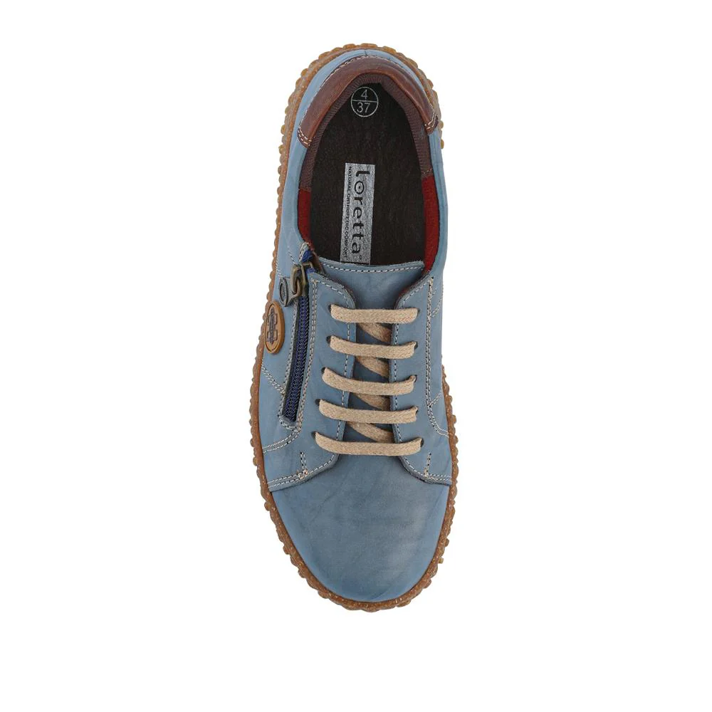 Loretta Leather Trainers - HAK38023 / 324 496 - Denim - Image 4