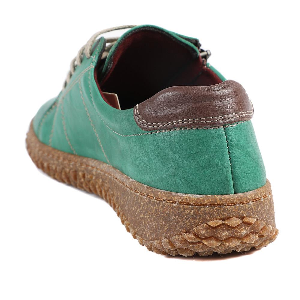 Loretta Leather Trainers - HAK38023 / 324 496 - Green - Image 3