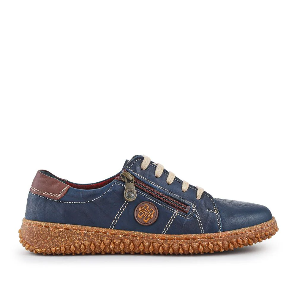Loretta Leather Trainers - HAK38023 / 324 496 - Navy - Image 2