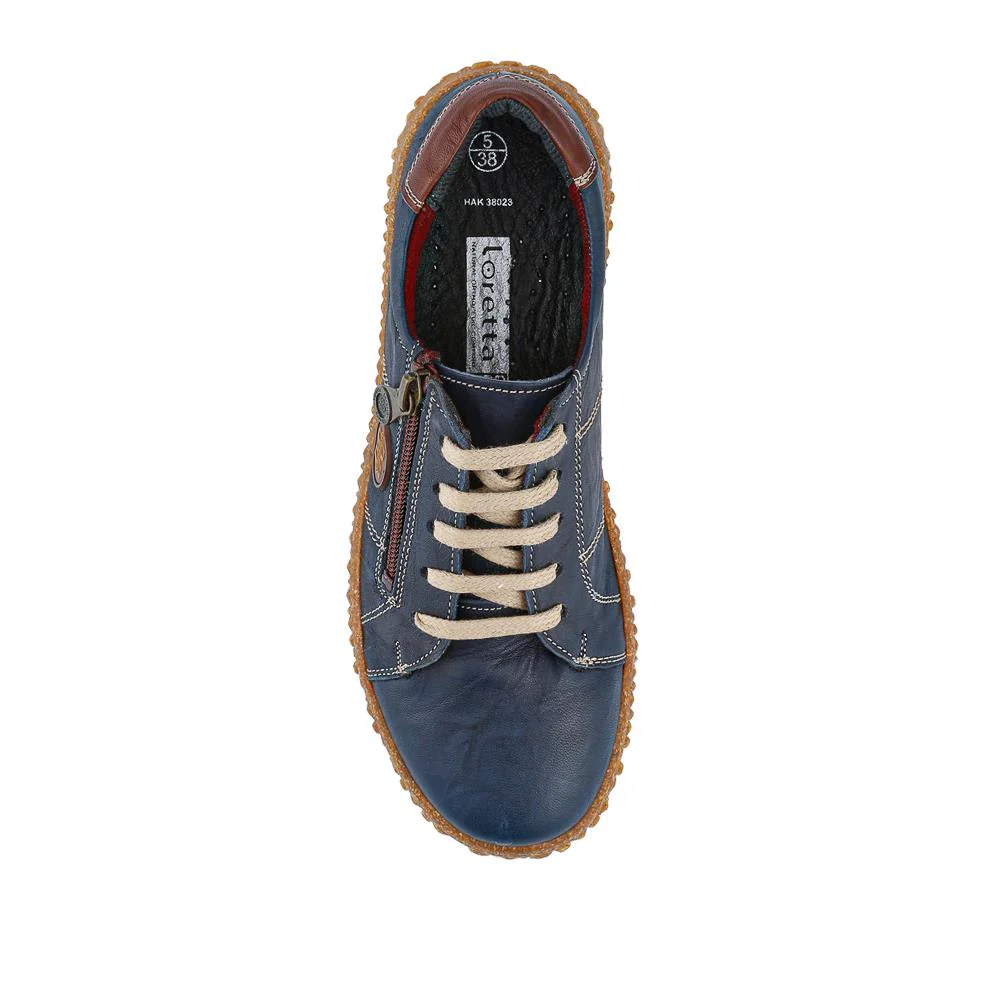 Loretta Leather Trainers - HAK38023 / 324 496 - Navy - Image 4
