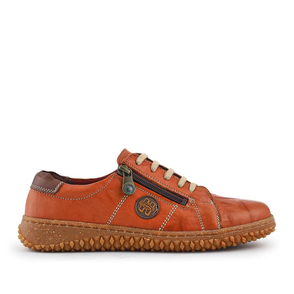 Loretta Leather Trainers - HAK38023 / 324 496 - Tan - Image 2