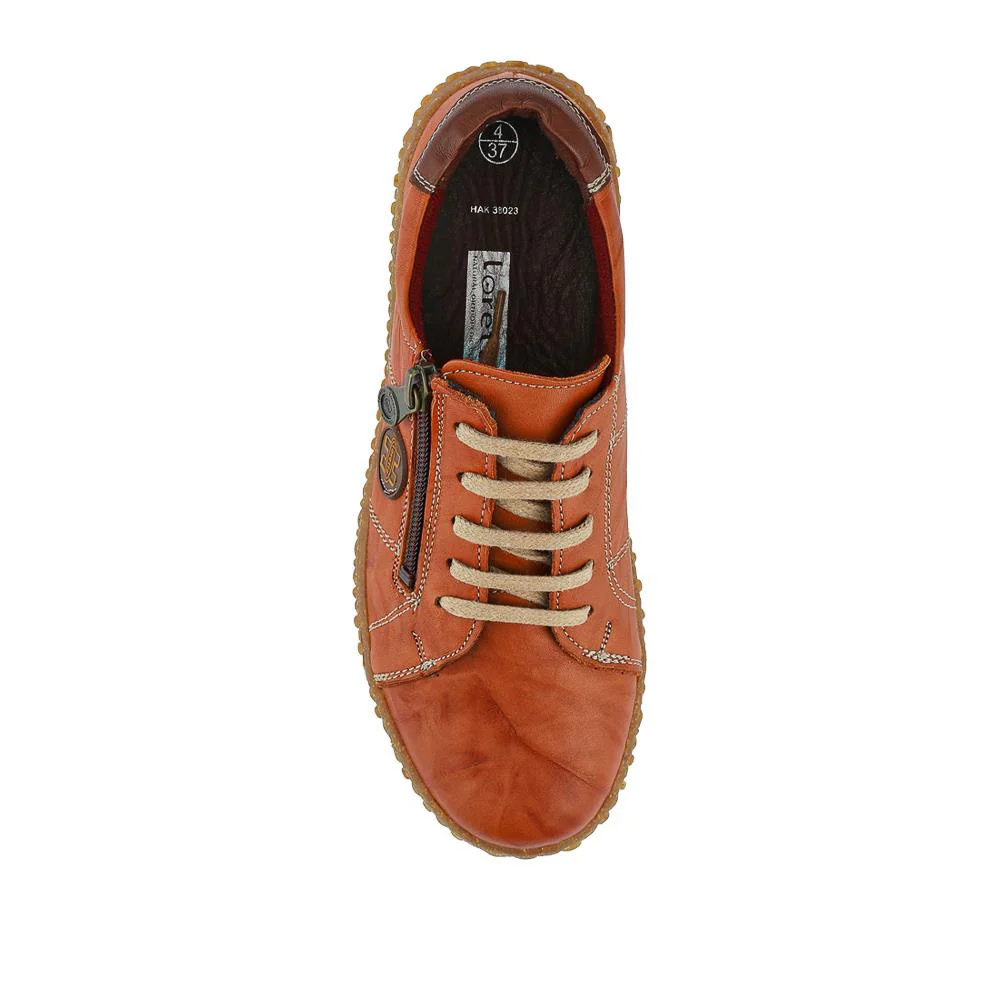 Loretta Leather Trainers - HAK38023 / 324 496 - Tan - Image 4