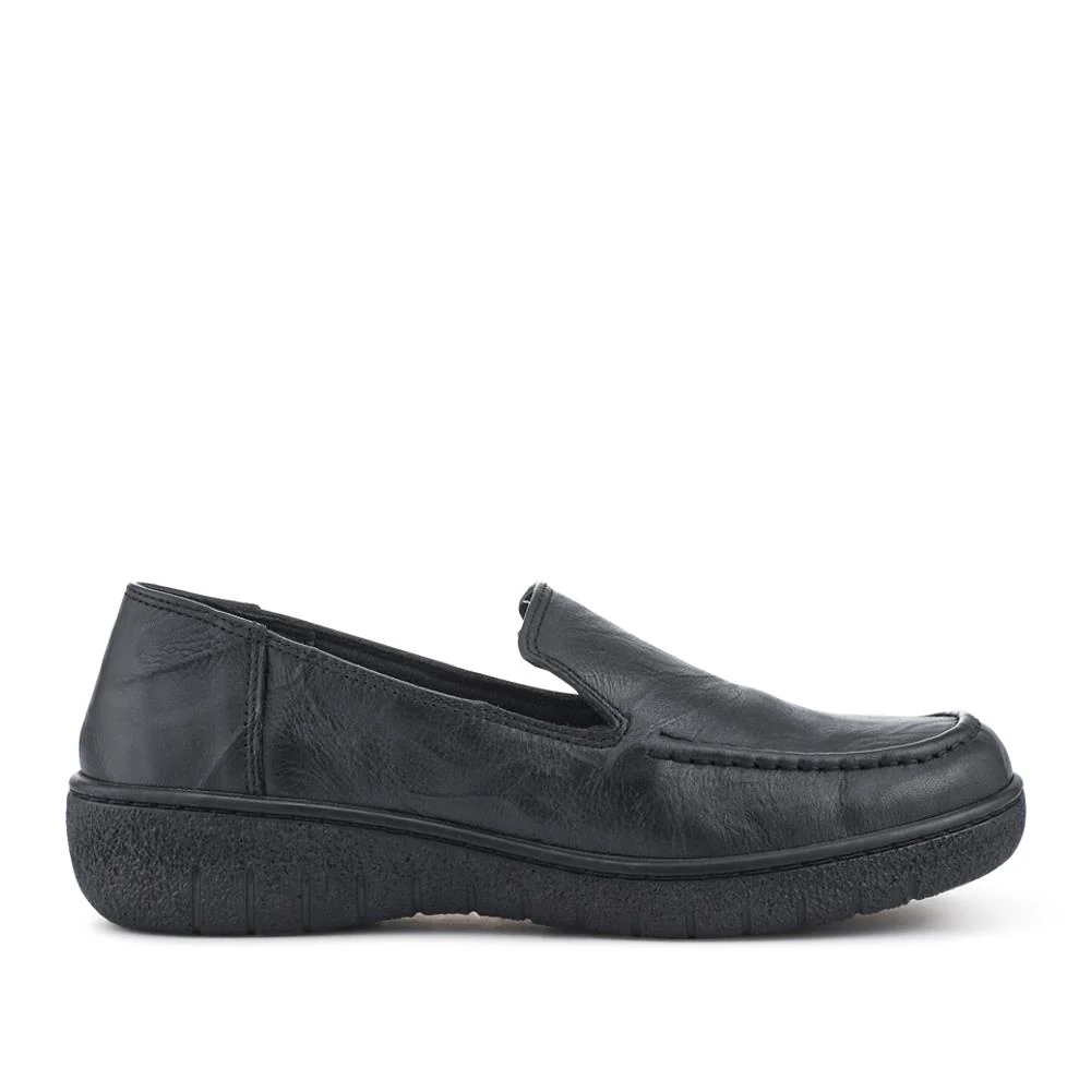 Loretta Smart Leather Loafers - HAK42002 / 327 851 - Black - Image 2