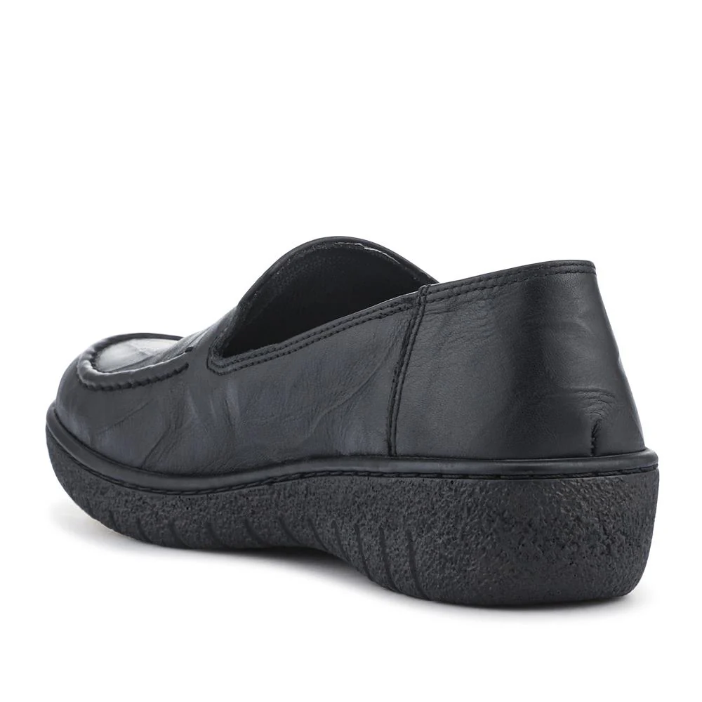 Loretta Smart Leather Loafers - HAK42002 / 327 851 - Black - Image 3