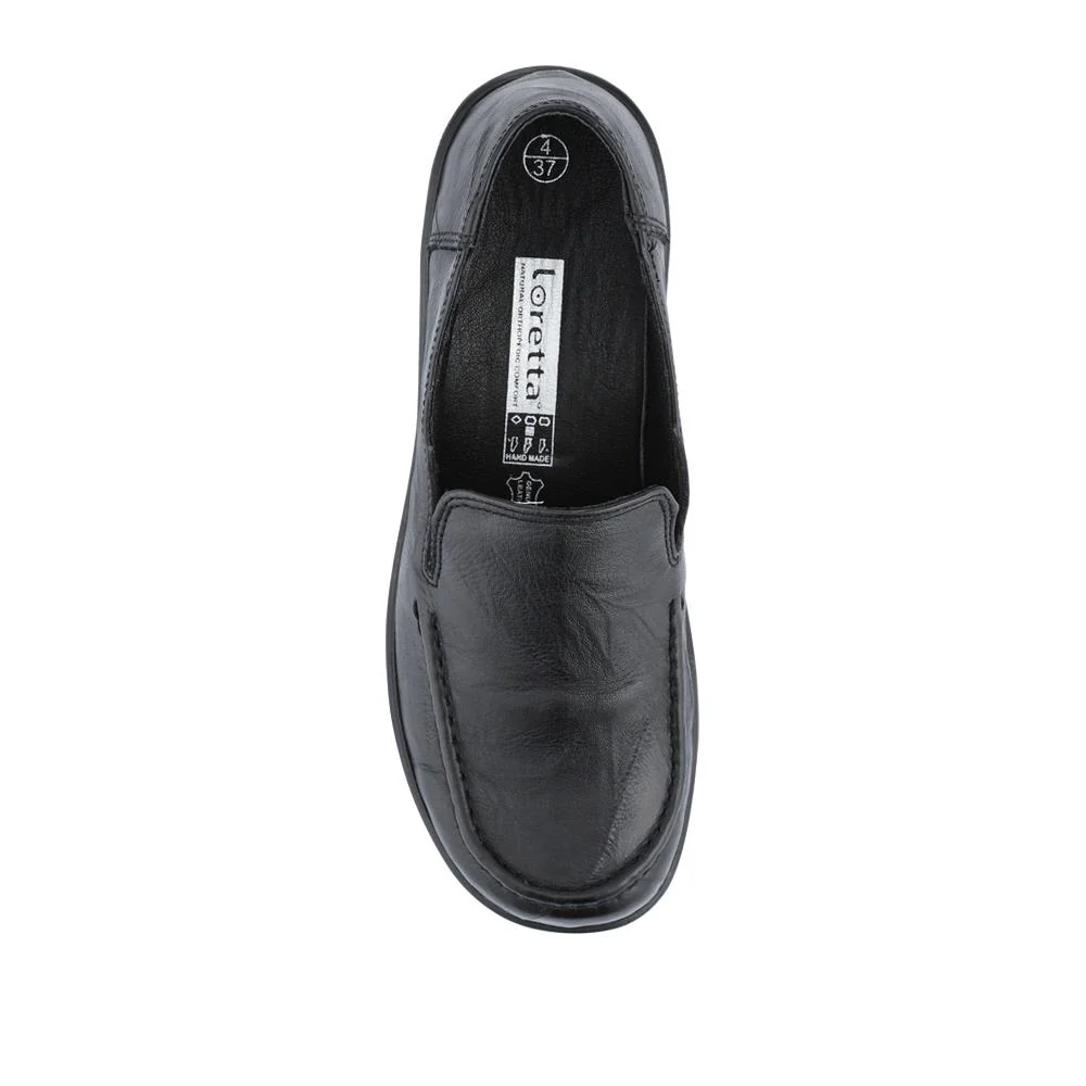 Loretta Smart Leather Loafers - HAK42002 / 327 851 - Black - Image 4