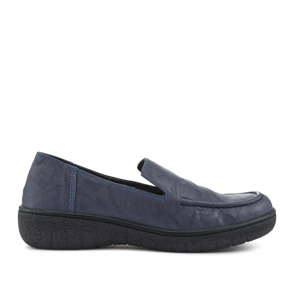 Loretta Smart Leather Loafers - HAK42002 / 327 851 - Navy - Image 2