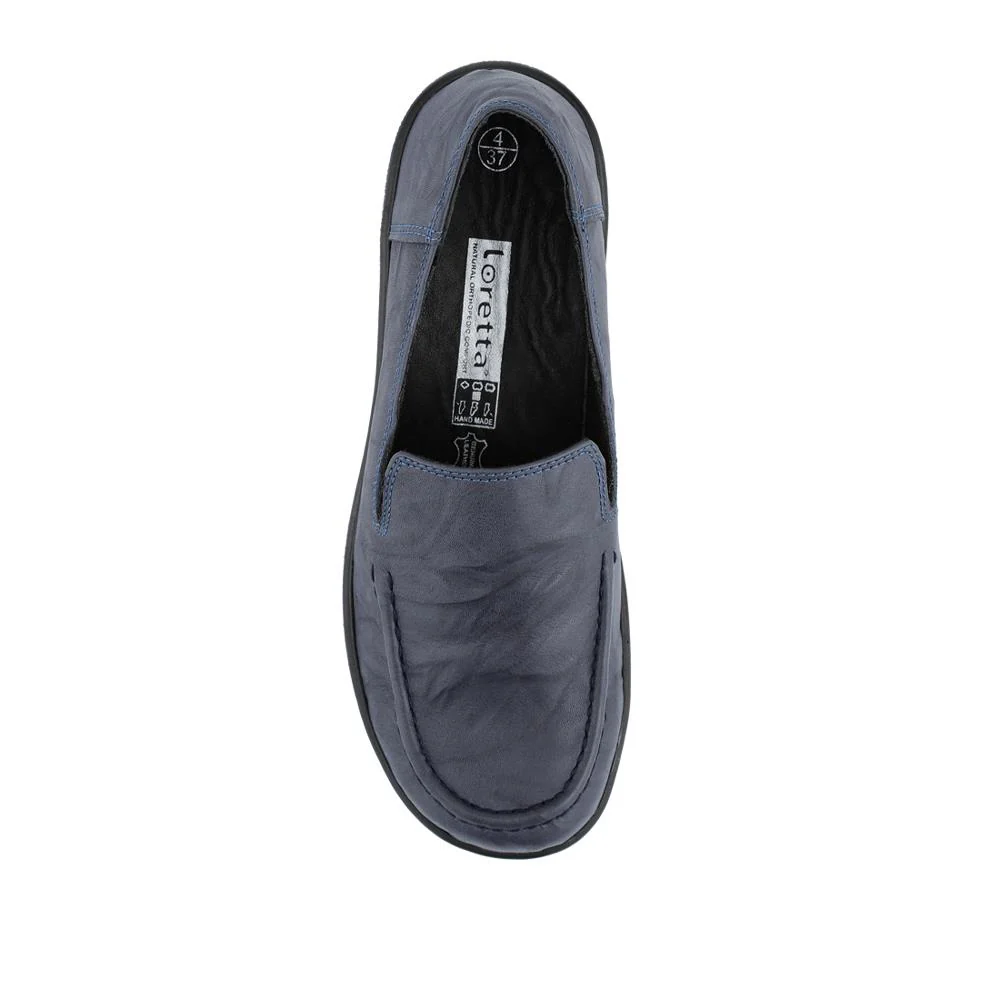 Loretta Smart Leather Loafers - HAK42002 / 327 851 - Navy - Image 4