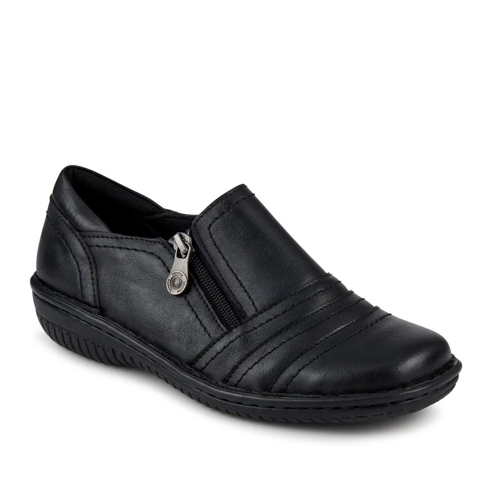 Loretta Wide Fit Leather Handmade Slip-Ons - HAK42017 / 328 589
