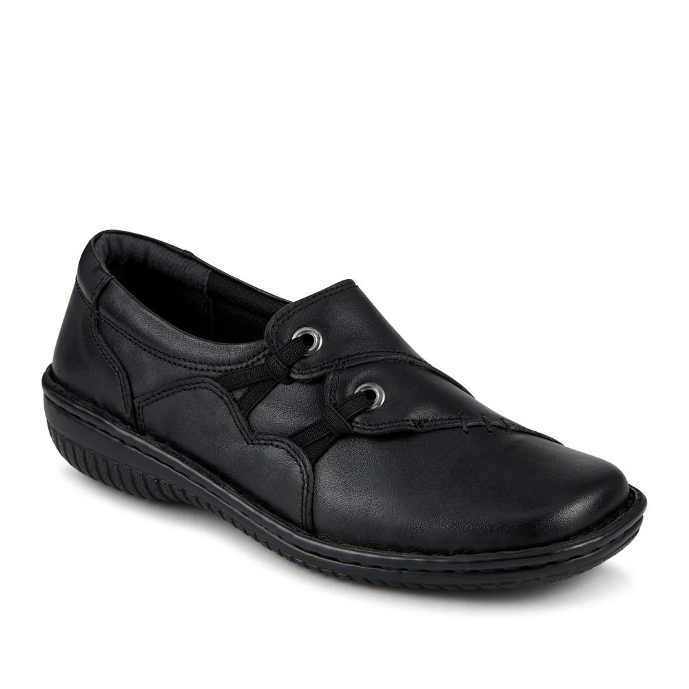 Loretta Wide Fit Leather Handmade Slip-Ons  - HAK42018 / 328 590