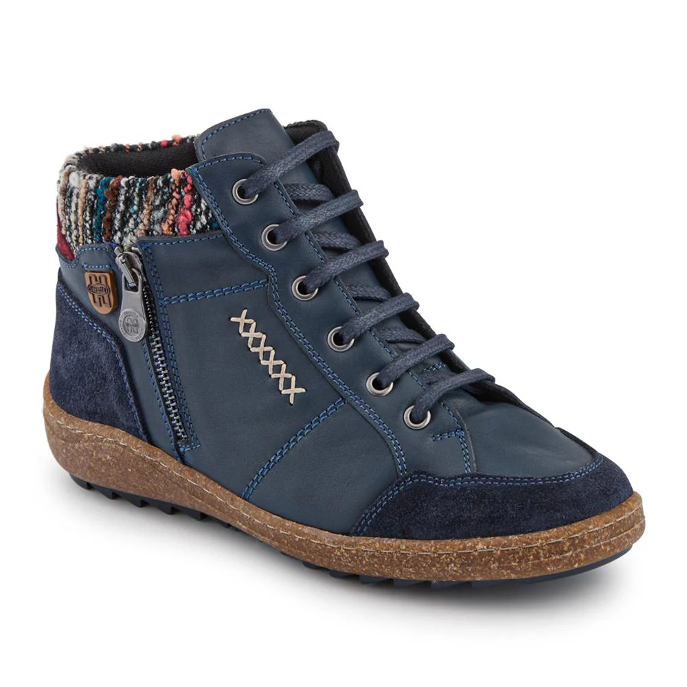 Lortetta Leather Knitted Cuff Chukka Boots - HAK42004 / 328 442