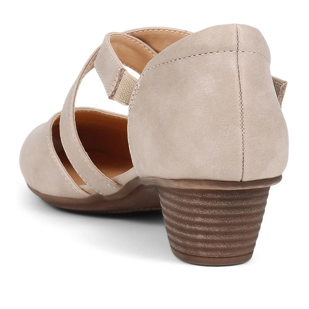 Low-Heeled Court Shoes - WBINS39078 / 325 127 - Taupe - Image 3