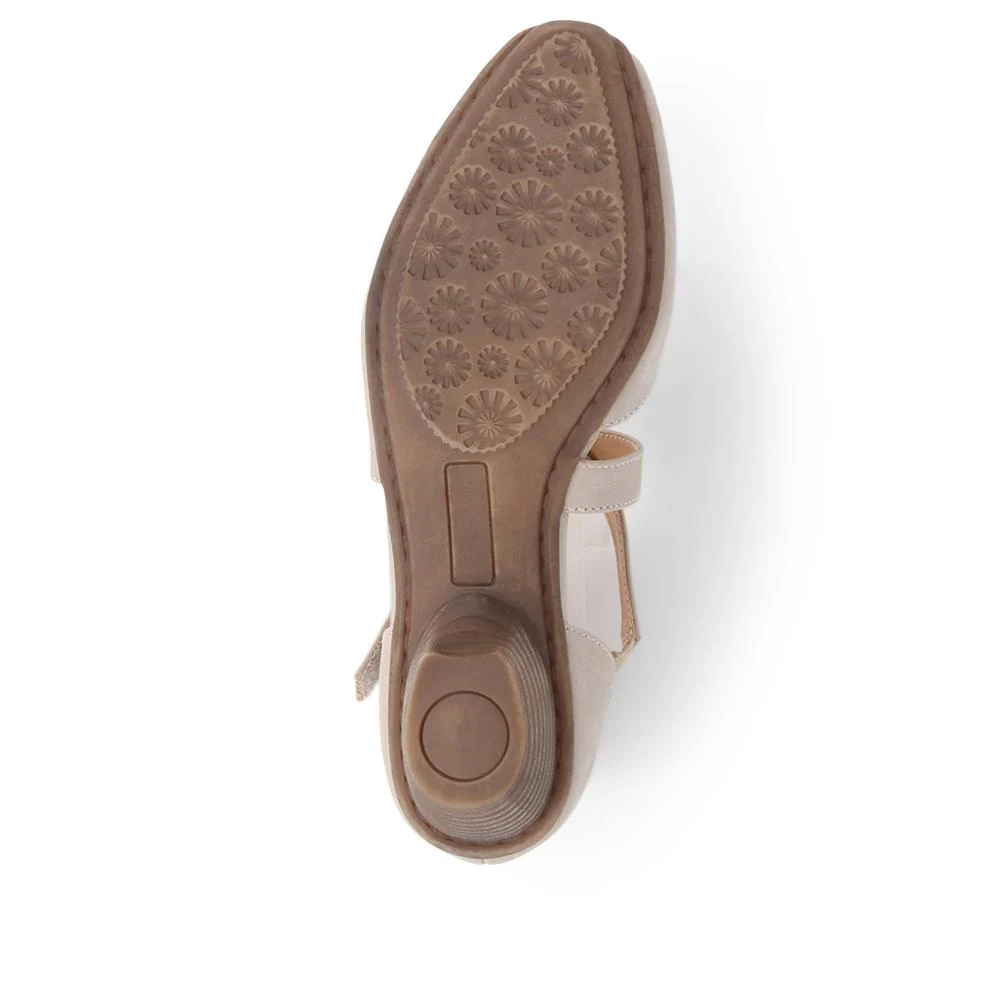 Low-Heeled Court Shoes - WBINS39078 / 325 127 - Taupe - Image 4