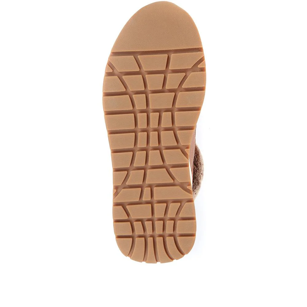Luana Faux Fur Trim Trainers - SINO34532 / 321 013 - Tan Multi - Image 5