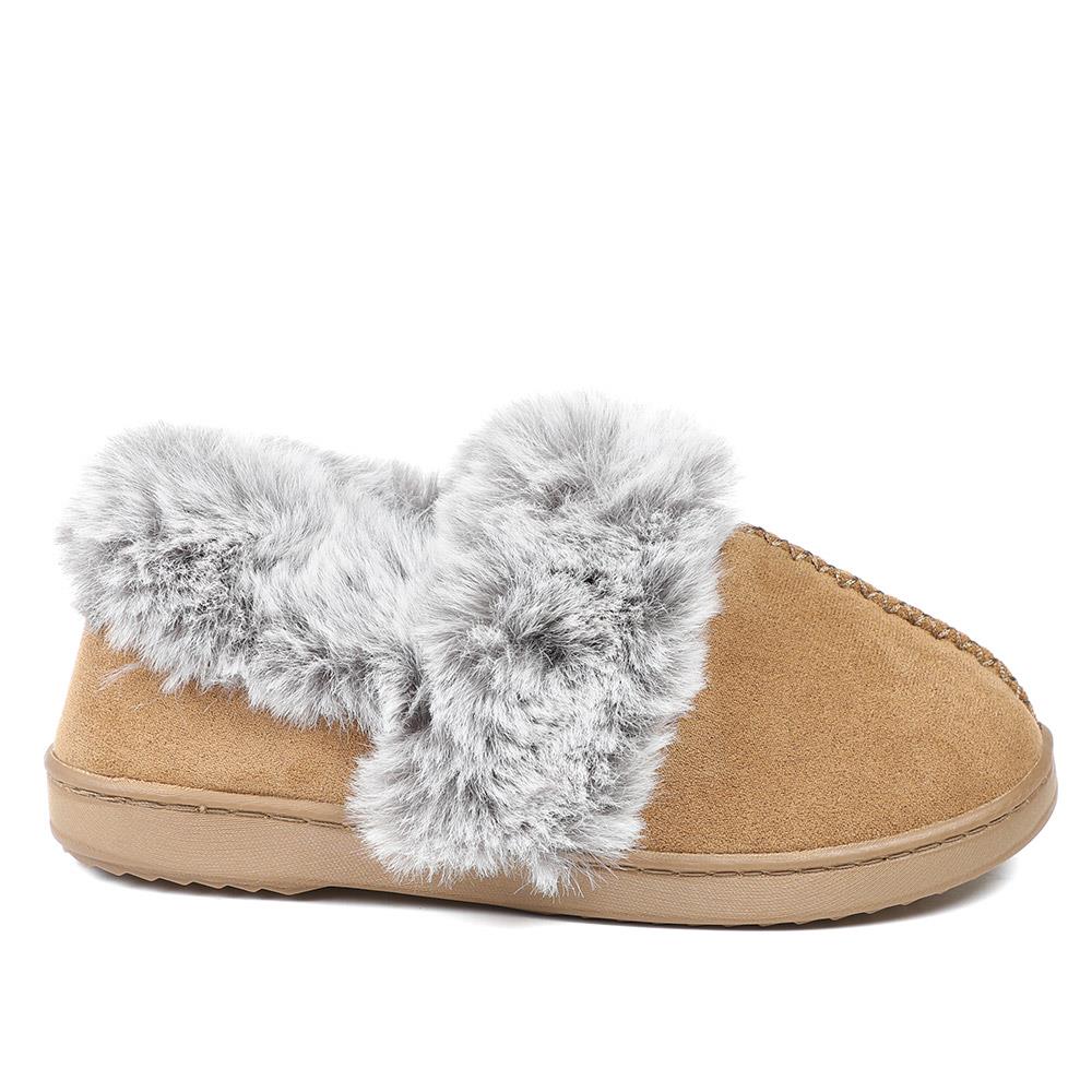 Luxury Velour Cushioned Slippers - GALOP42000 / 328 069 - Chestnut - Image 3