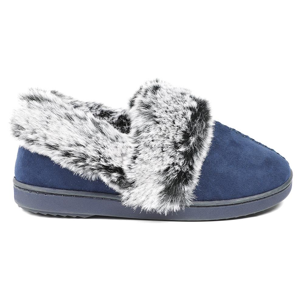 Luxury Velour Cushioned Slippers - GALOP42000 / 328 069 - Navy - Image 3