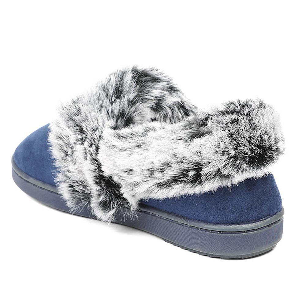 Luxury Velour Cushioned Slippers - GALOP42000 / 328 069 - Navy - Image 4