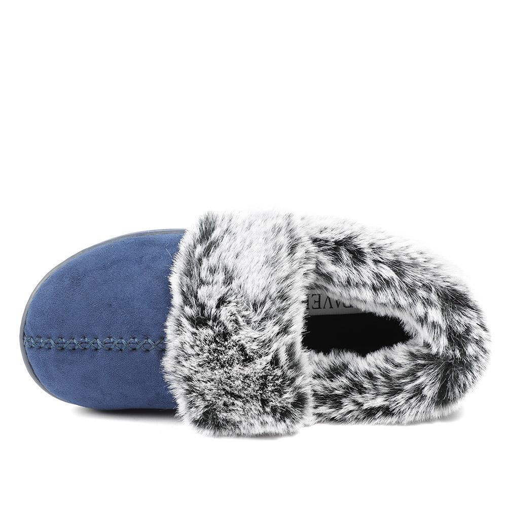 Luxury Velour Cushioned Slippers - GALOP42000 / 328 069 - Navy - Image 5