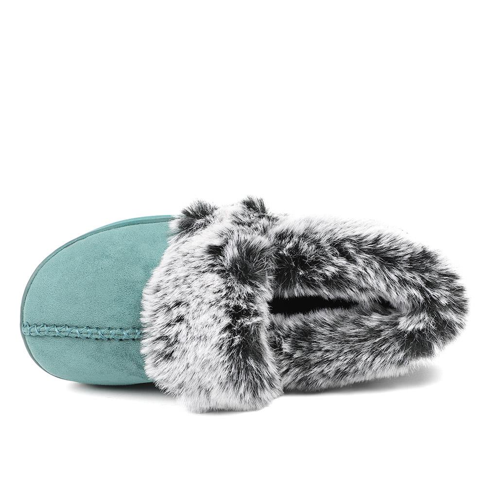 Luxury Velour Cushioned Slippers - GALOP42000 / 328 069 - Teal - Image 5