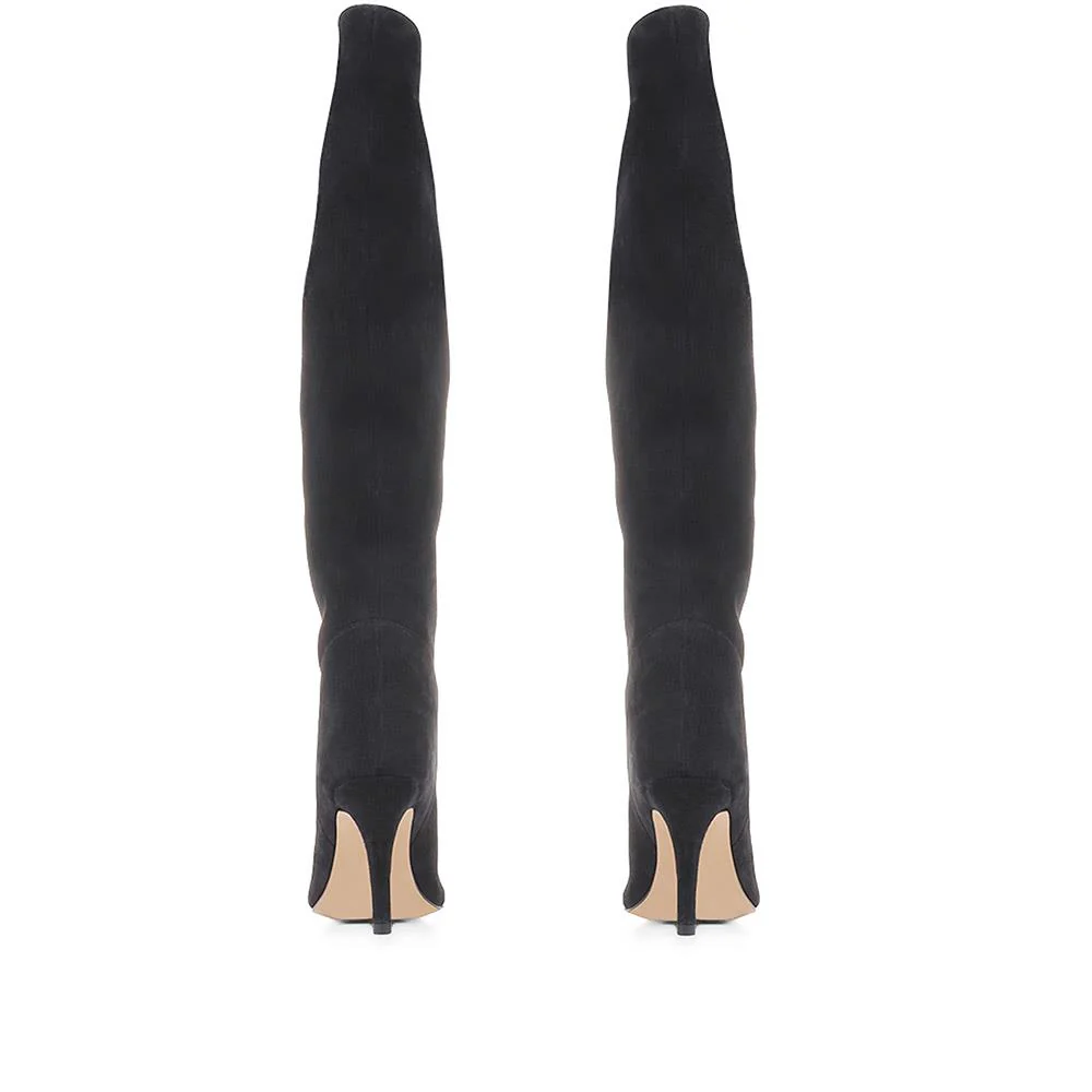 Luz Stiletto Knee High Boots - LUZ / 322 778 - Black - Image 3