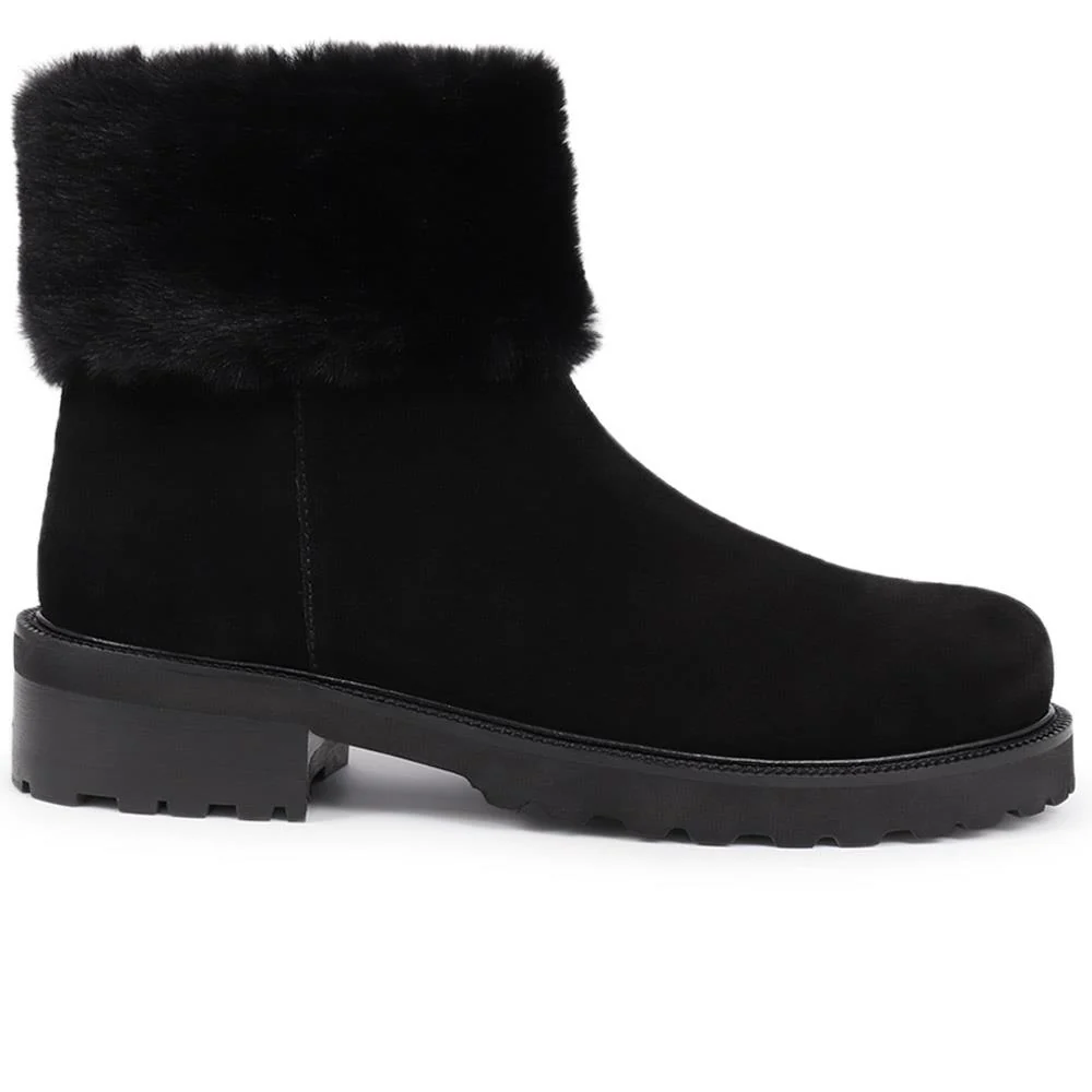 Manda Leather Ankle Boots - MANDA / 325 855 - Black - Image 2