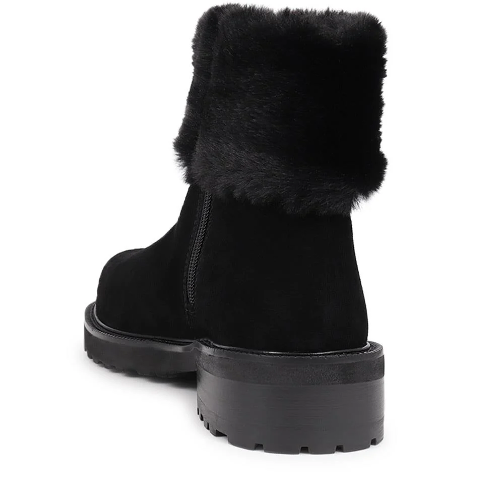 Manda Leather Ankle Boots - MANDA / 325 855 - Black - Image 3