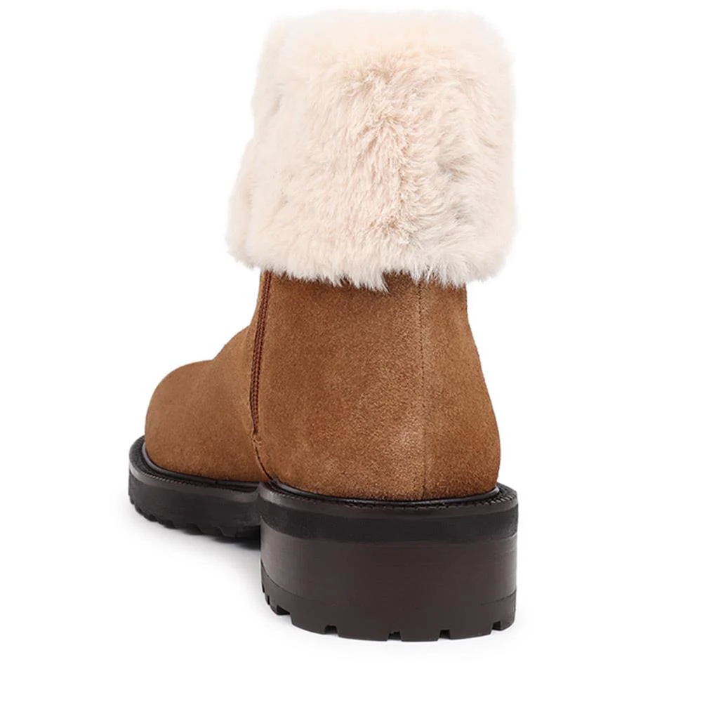 Manda Leather Ankle Boots - MANDA / 325 855 - Tan - Image 3