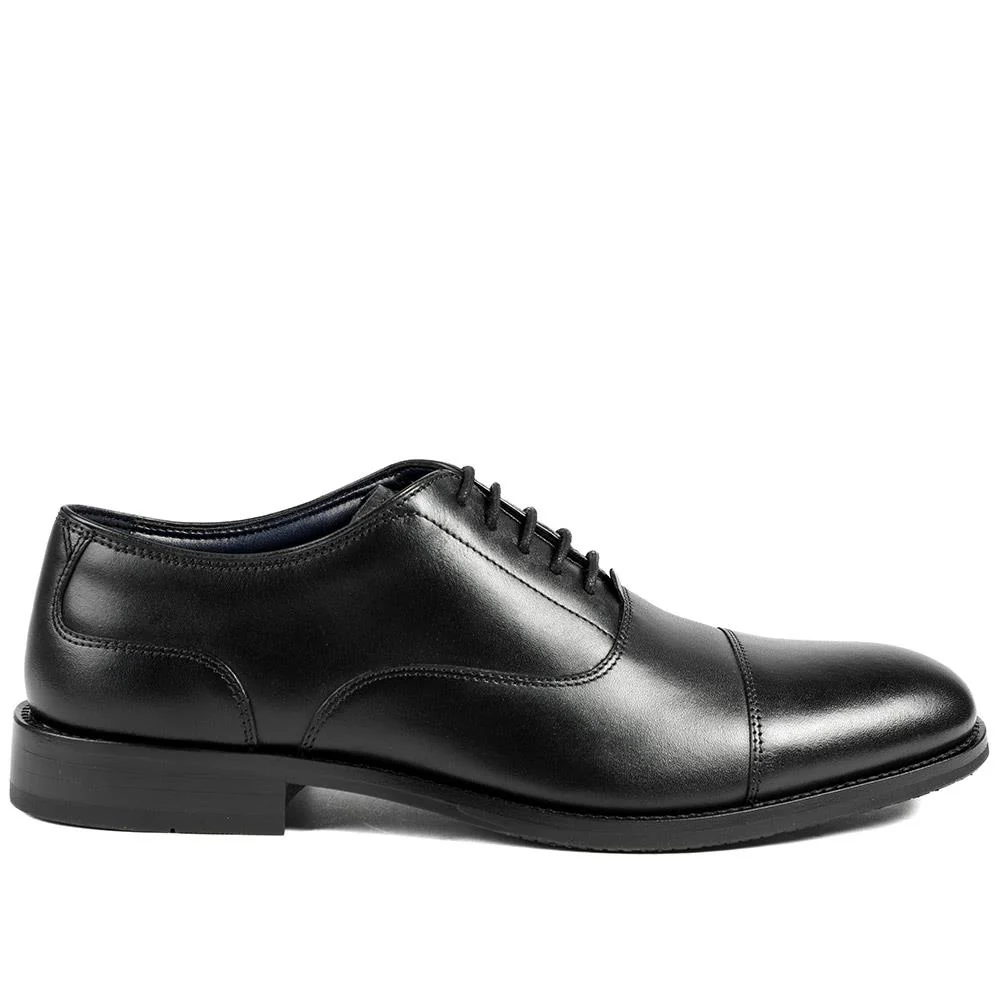 Mannix Leather Oxford Shoes - MANNIX / 329 395 - Black Leather - Image 2