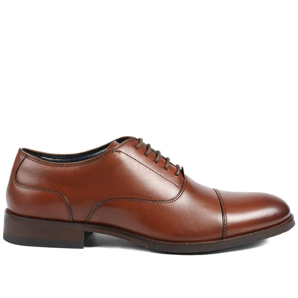 Mannix Leather Oxford Shoes - MANNIX / 329 395 - Tan Leather - Image 2