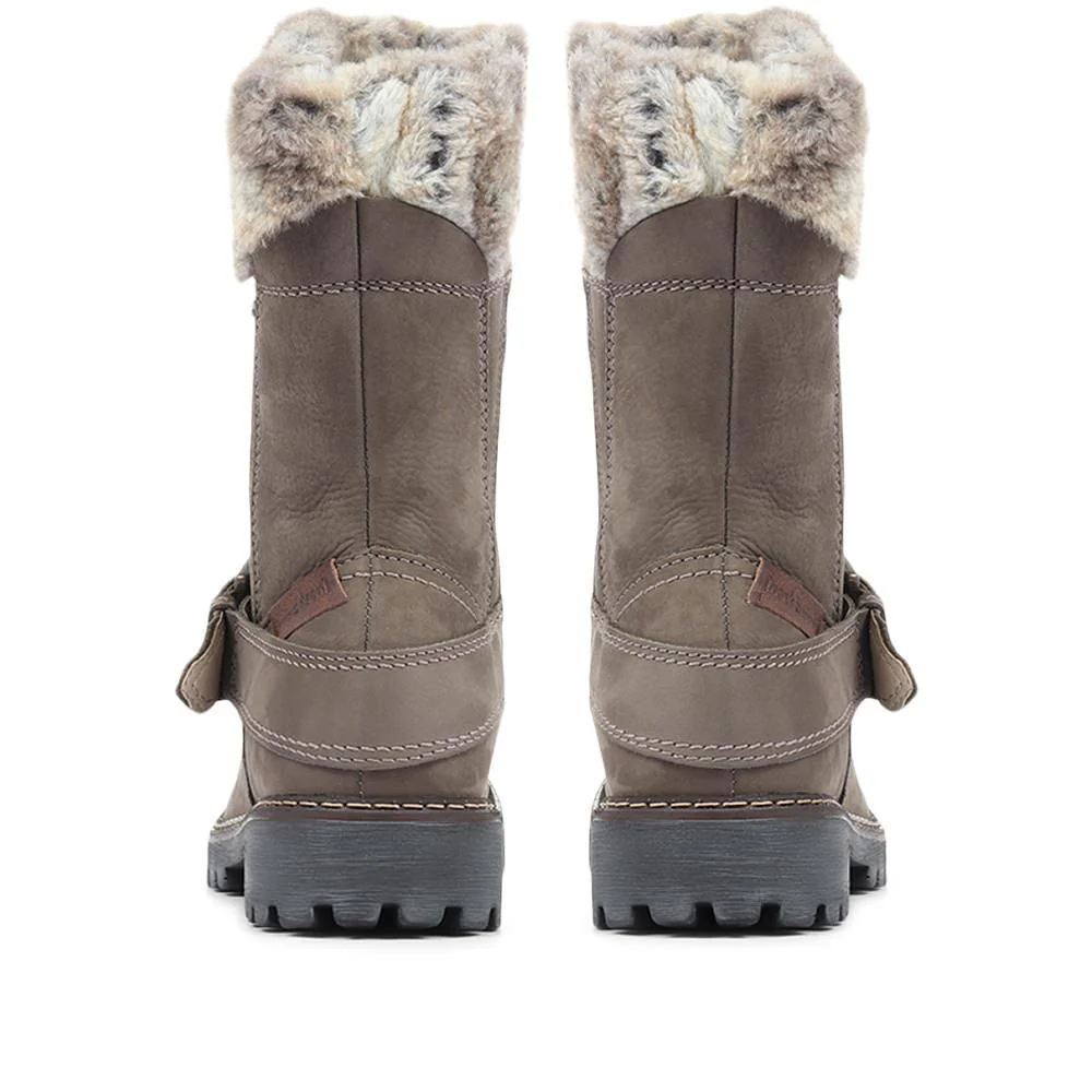 Marta 51 Ladies Waterproof Calf Boots - JOSEF32503 / 319 109 - Grey - Image 3