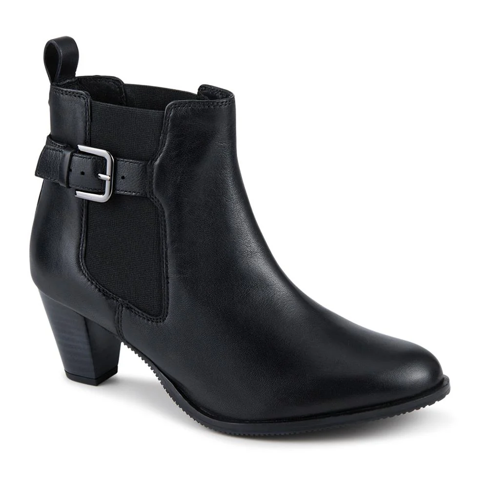 Marya Cuban Heel Leather Ankle Boots - MARYA / 327 843 - Image 2