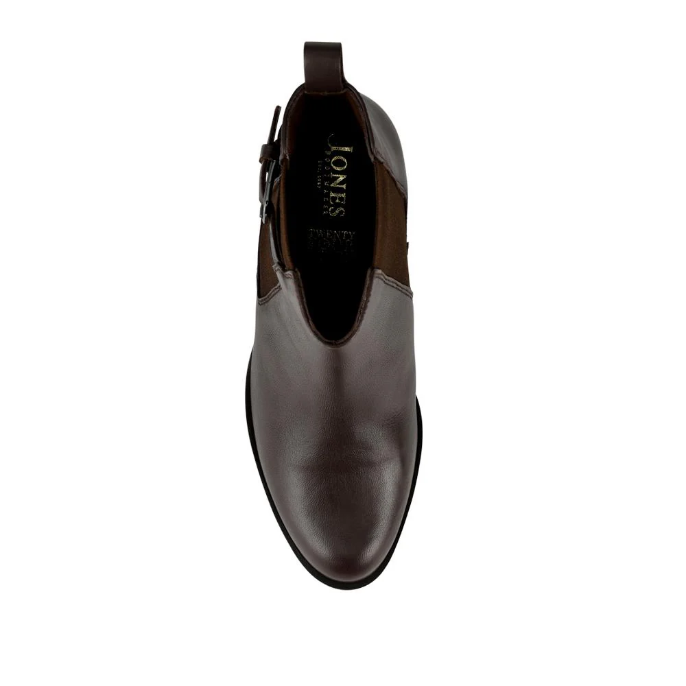 Marya Cuban Heel Leather Ankle Boots - MARYA / 327 843 - Brown - Image 4