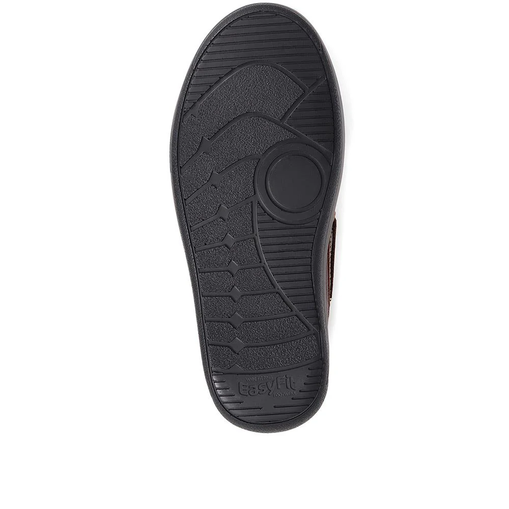 Maximus Extra Wide Leather Boat Shoes - MAXIMUS / 323 739 - Brown - Image 5