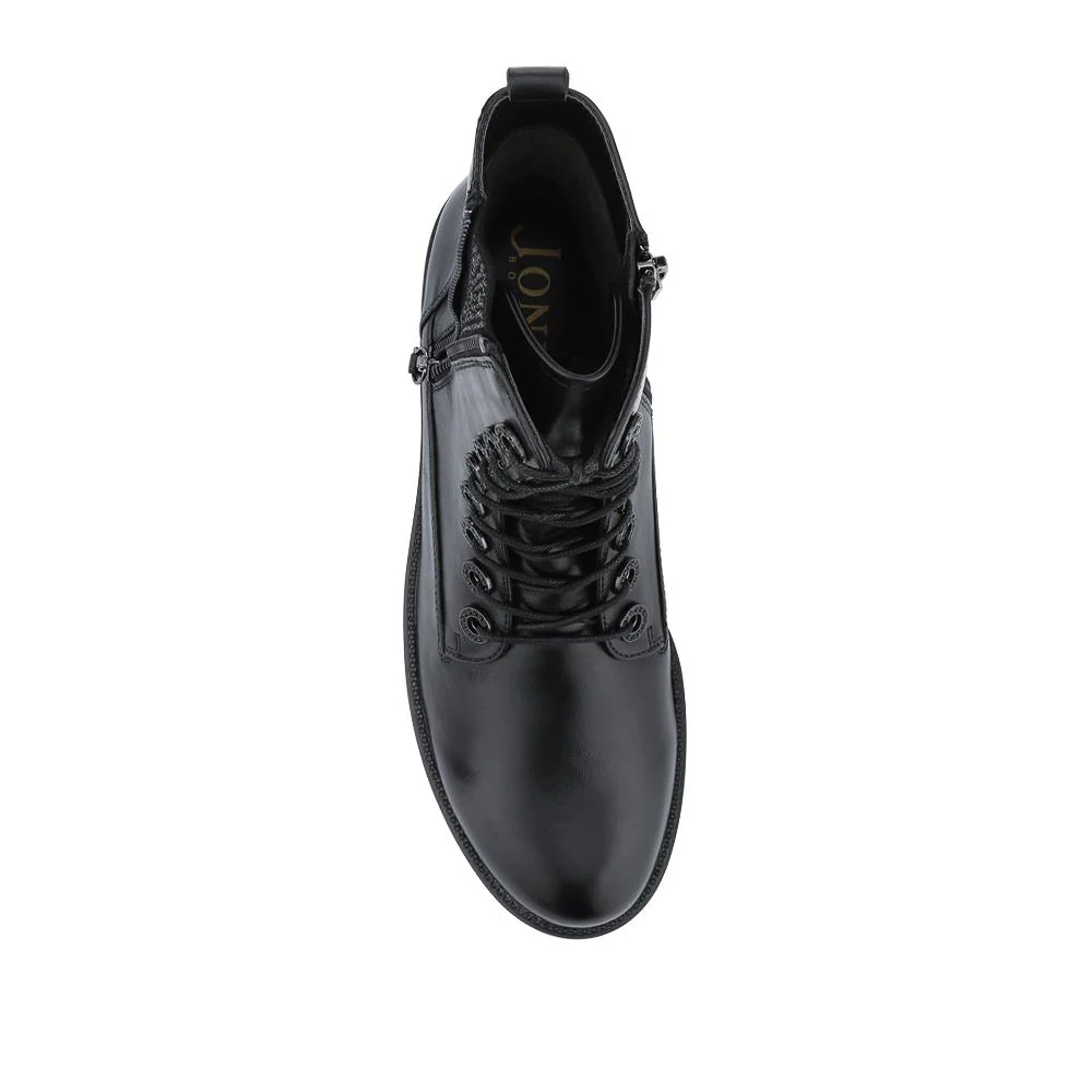 Mckenna Leather Heeled Military Boots - MCKENNA / 328 020 - Black - Image 4