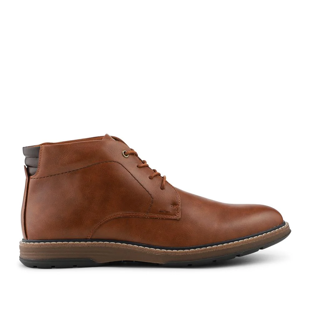 Memory Foam Lace Up Chukka Boots - JIAHU42002 / 328 628 - Tan - Image 2