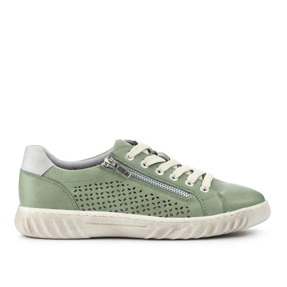 Memory Foam Dual-Fastening Trainers - SUPRE41003 / 327 314 - Sage - Image 2