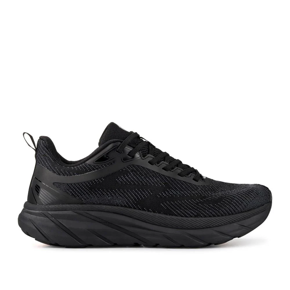 Easy Step In Memory Foam Lace Up Trainers - SUNCH41001 / 327 561 - Black - Image 3